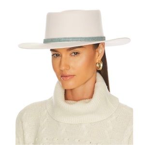 New with box ivory boater hat!